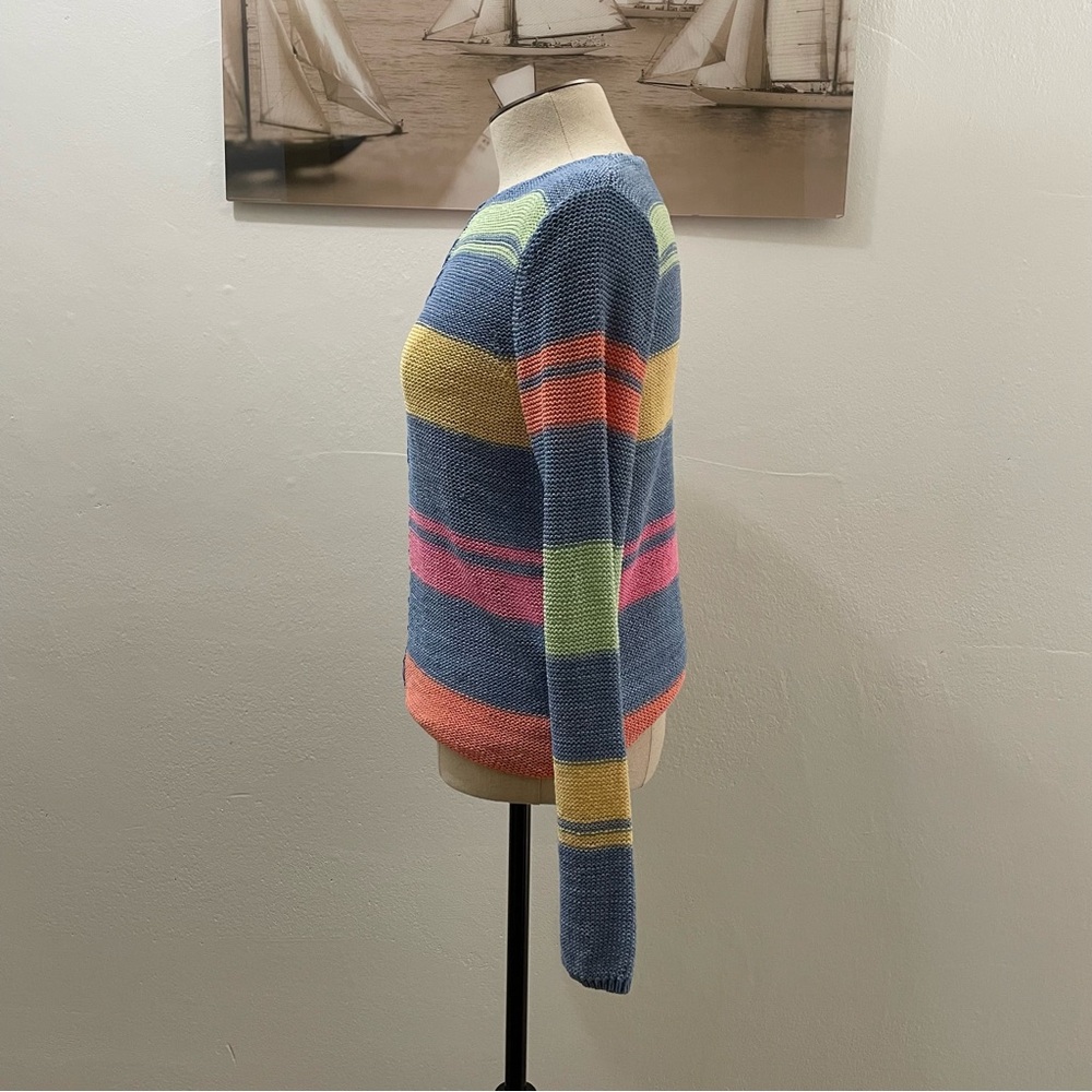 VINTAGE Sigrid Olsen Multicolor Block Sweater - Picture 2 of 5